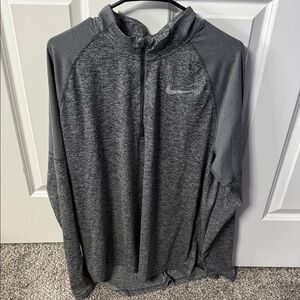 Nike Charcoal Gray Quarter-Zip Pullover